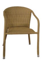 TERRACE MATES 36" ADENA All Weather Wicker in rich Coffee Color 7.5 Ft. Sunbrella Set