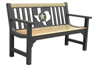 Texas Country Cast Aluminum Bench