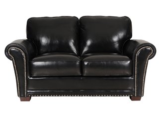 The Bella Leather Loveseat