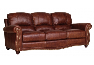 The Kent Brown Italian Leather Sofa