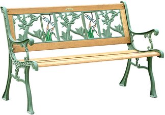 Tiffany Dragonfly Bench