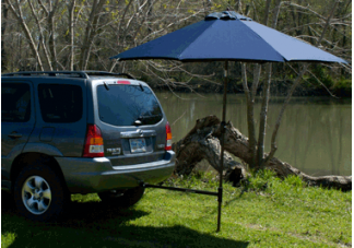 Tailgating Umbrella Trailer Hitch Stand