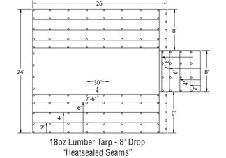 8 lumber tarp