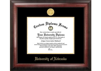 University of Nebraska Gold Embossed Diploma Frame