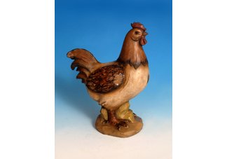 Wood Bark Look Hen