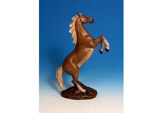 Carved Look Rearing Horse