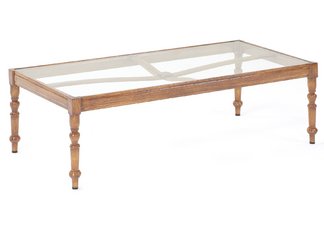 30" x 60" Cast Aluminum Verona Coffee Table