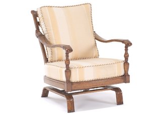 Cast Aluminum Rocking Club Chair