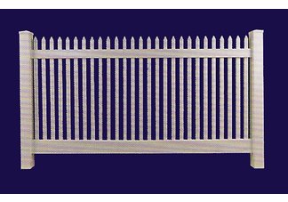 Classic Vinyl Straight Top Picket Fencing