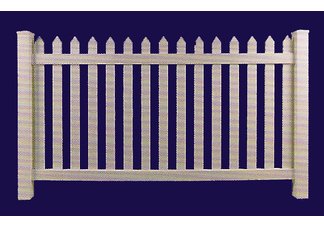 Vinyl Straight Top Picket Fencing