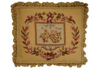 Violin Needlepoint Pillow