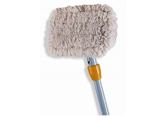 mops, brooms, brushes, cleaning supplies