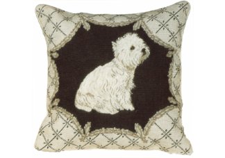 West Highland Dog Needlepoint Pillow