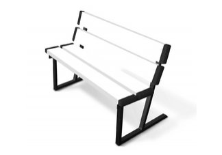 Wilber Dual Back White Bench
