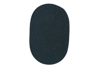 Dark Green Wool Solid Braided Rug - Sample Swatch