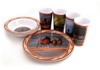 Horse Series 12 Piece Gift Box Tableware Set