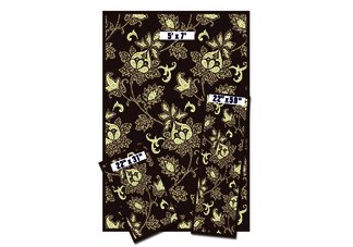 Chocolate Floral Capri Rug Set