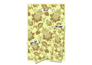 Beige Floral Capri Rug Set