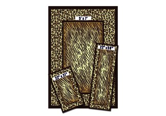 Leopard Skin Capri Rug Set