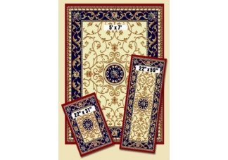 Wrought Iron Medallion Capri Rug Set