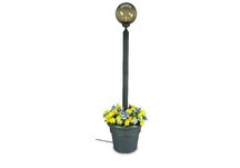 Single 12 Bronze Globe Patio Planter Lamp