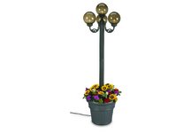 Four 8 Bronze Globe Planter Patio Lamp