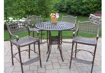 Elite 5pc Bar Set Antique Bronze