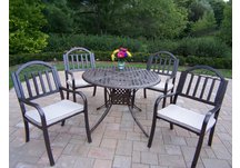 Elite Rochester 5pc Dining Set with Cushions