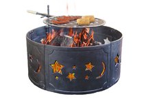 Big Sky Fire Ring  w/ Stars & Moons, Black