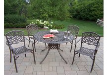Capitol Mississippi 5pc Dining Set Antique Bronze