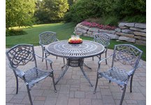 Sunray Mississippi 5pc Dining Set Antique Pewter