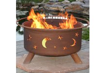 Evening Sky Stars and Moons Fire Pit