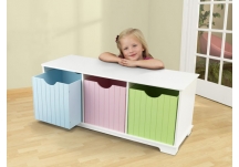 Nantucket Storage Bench - Pastel