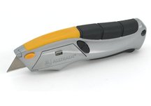 Auto loading squeeze utility knife