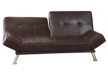 Adjustable Futon Sofa Bed - Chocolate