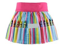 Doodlebugz Crayola Crayon Apron - Pink Stripe