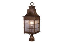 Colony Height 1-Light Outdoor Post Mount In Coffee Bronze