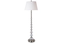 Crystal Floor Lamp - Chrome