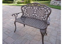 Mississippi Love Seat Bench Antique Bronze