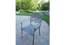 Mississippi Fully Welded Arm Chair Antique Pewter