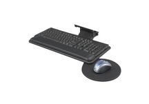 BlackAdjustable Keyboard Platform With Swivel Mouse Tray