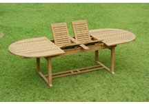 Teak Double-Leaf Extension Table23