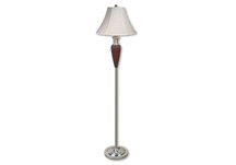 Walnut Deco-Base Floor Lamp