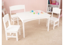 Nantucket Table with Bench and 2 Chairs