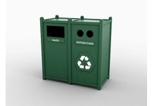 Gallon Double Waste and Recycle Station