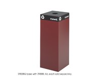 Public Square Burgundy Base, 37-Gallon