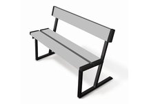 2 Ft Wilber Bench Gray