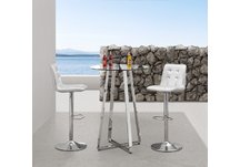 Oxygen Barstool Silver Oxygen Barstool Silver