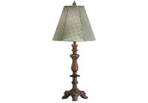 Painted finish table lamp