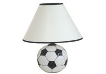 Ceramic Soccer Ball Table Lamp